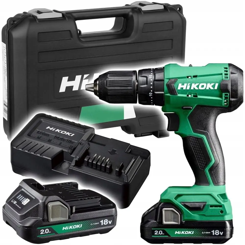 Аккумуляторная ударная дрель-шуруповерт Hikoki DV18DAWCZ 2x2Ah
