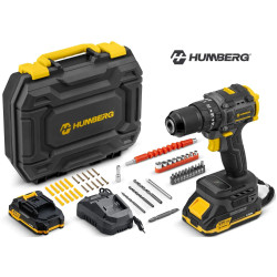 Аккумуляторная ударная дрель-шуруповерт Humberg HM-432 543200 (Yellow/Black) Thumb