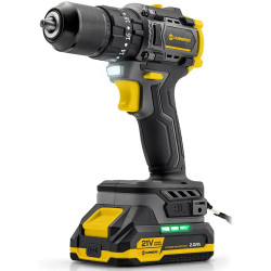 Аккумуляторная ударная дрель-шуруповерт Humberg HM-432 543200 (Yellow/Black) Thumb