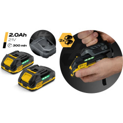 Аккумуляторная ударная дрель-шуруповерт Humberg HM-432 543200 (Yellow/Black) Thumb