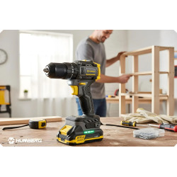 Аккумуляторная ударная дрель-шуруповерт Humberg HM-432 543200 (Yellow/Black) Thumb