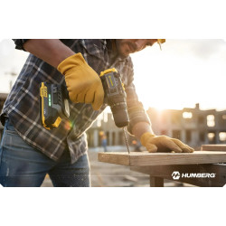 Аккумуляторная ударная дрель-шуруповерт Humberg HM-432 543200 (Yellow/Black) Thumb