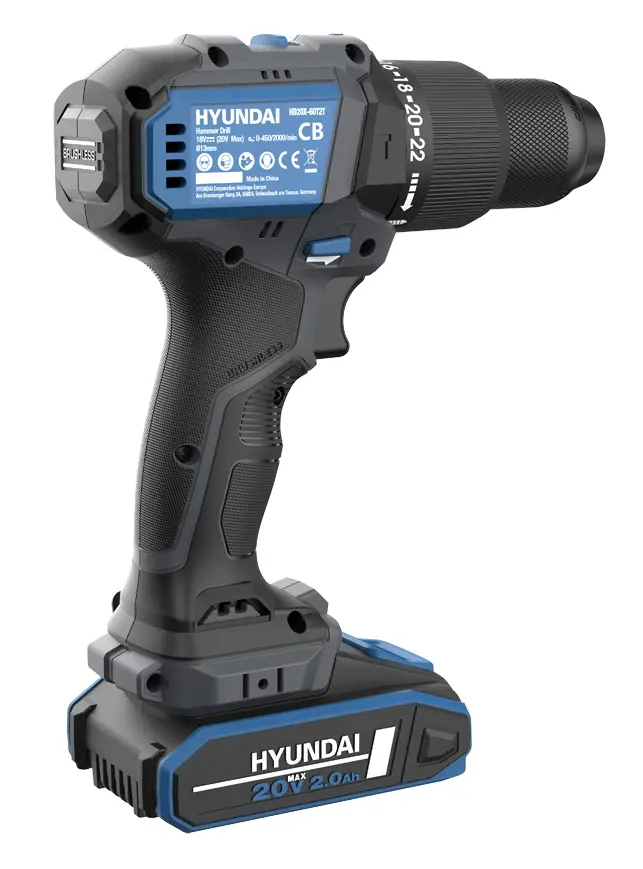 Аккумуляторная ударная дрель-шуруповерт Hyundai HD20X-60TT