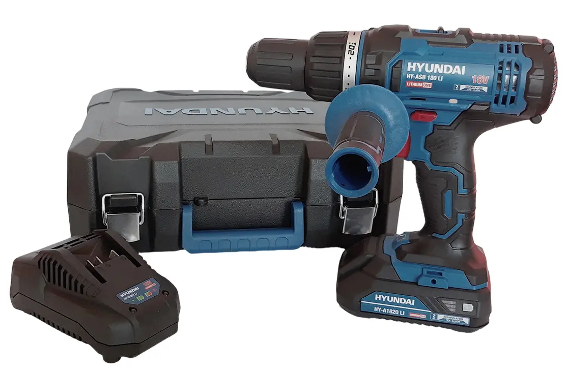 Masina de gaurit si insurubat cu impact si acumulator Hyundai HY-ASB 180 LI