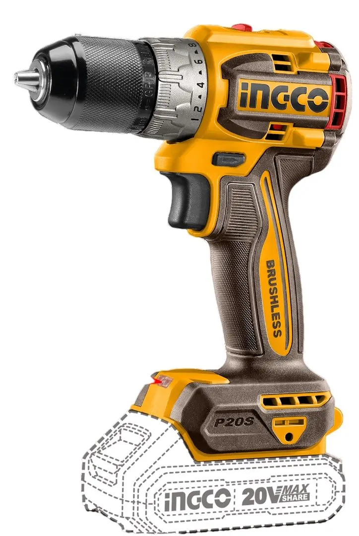 Дрель-шуруповерт аккумуляторная Ingco Industrial CDLI206021