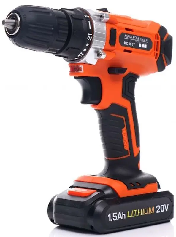 Аккумуляторная дрель-шуруповерт Kraft&Dele Professional KD3067 2x1.5Ah Set