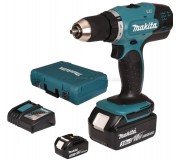 Masina de gaurit si insurubat cu acumulator Makita DDF453RFE (Blue/Black)