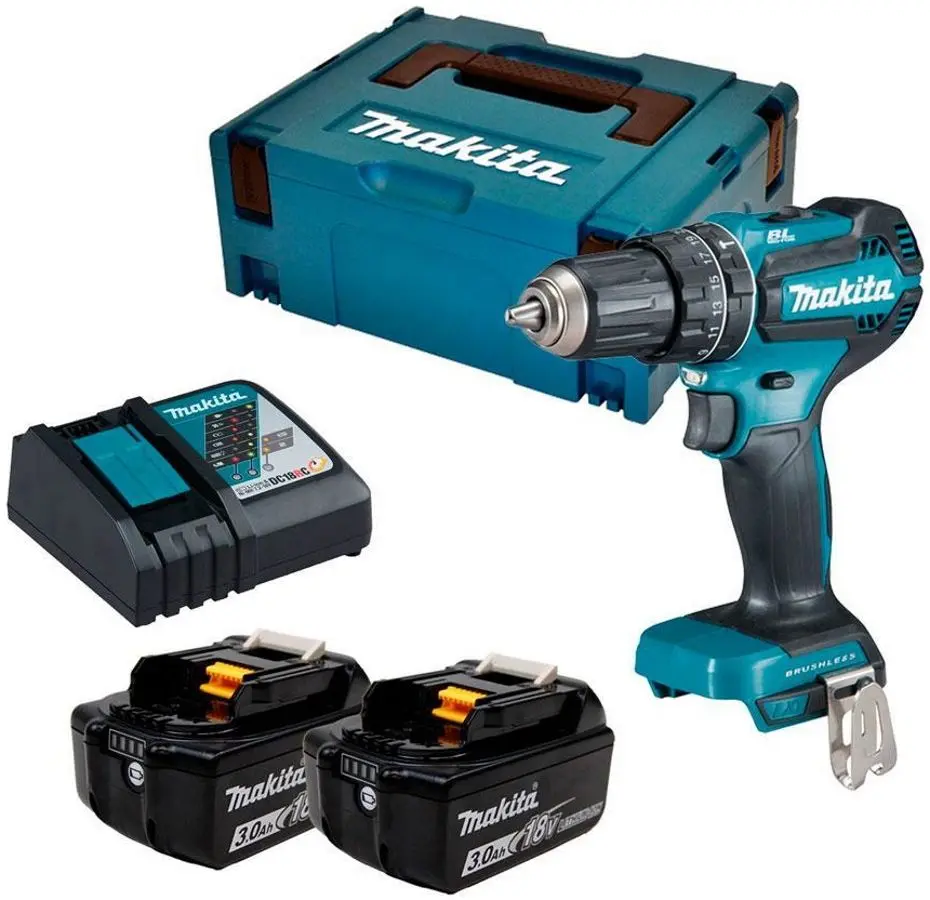 Аккумуляторная ударная дрель-шуруповерт Makita DHP485RFJ