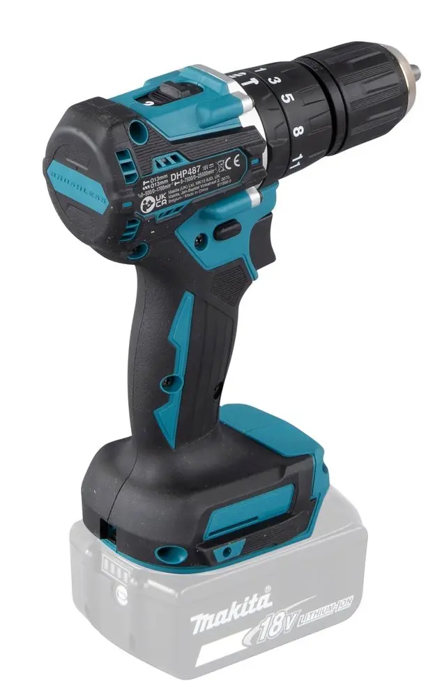 Masina de gaurit si insurubat cu impact pe acumulator Makita DHP487Z Solo - 5