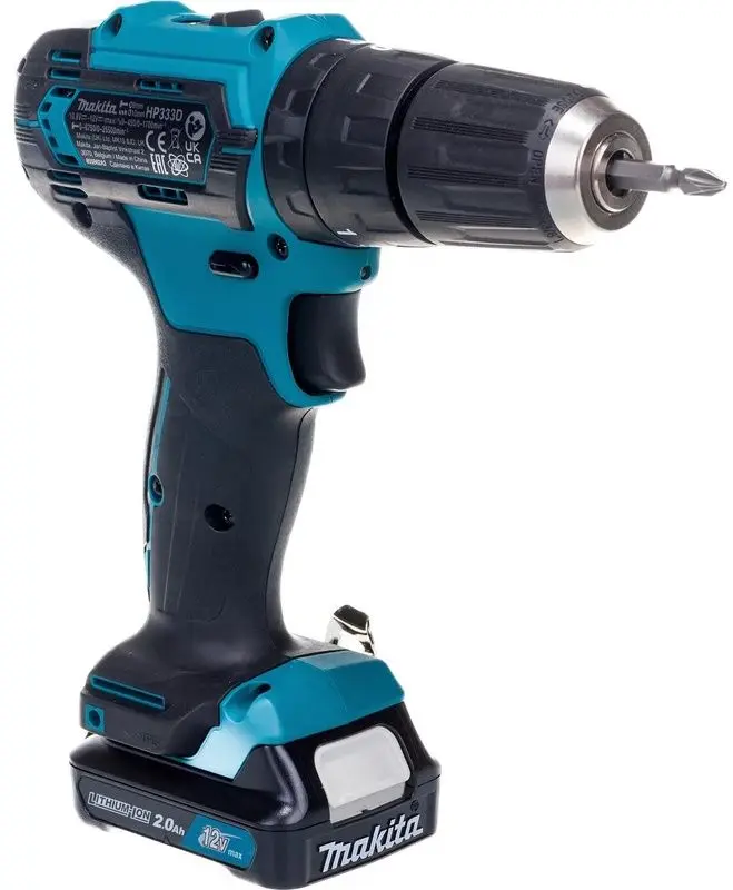 Masina de gaurit si insurubat cu impact si acumulator Makita HP333DWAE