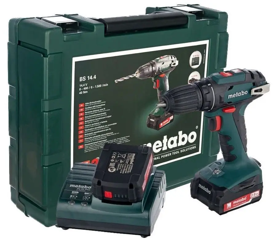 Masina de gaurit si insurubat cu acumulator Metabo BS 14.4 602206540 Set