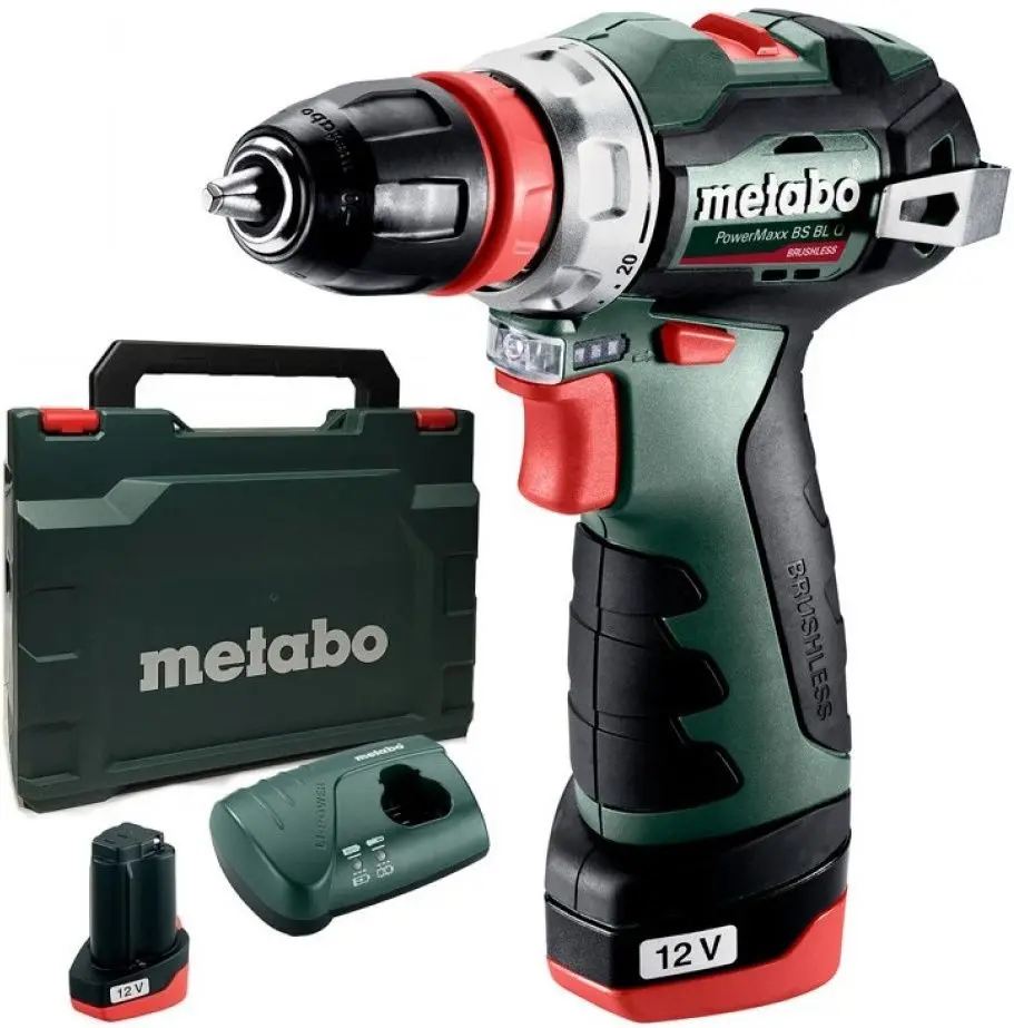 Masina de gaurit si insurubat cu acumulator Metabo PowerMaxx BS BL Q Set