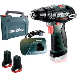 Masina de gaurit si insurubat cu impact si acumulator Metabo PowerMaxx SB BL Set