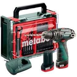 Masina de gaurit si insurubat cu acumulator Metabo PowerMaxx SВ Basic Set