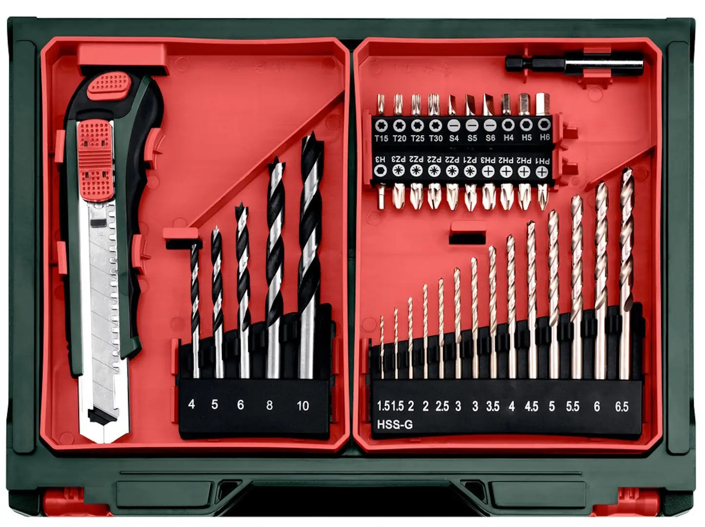 Masina de gaurit si insurubat cu acumulator Metabo PowerMaxx SВ Basic Set