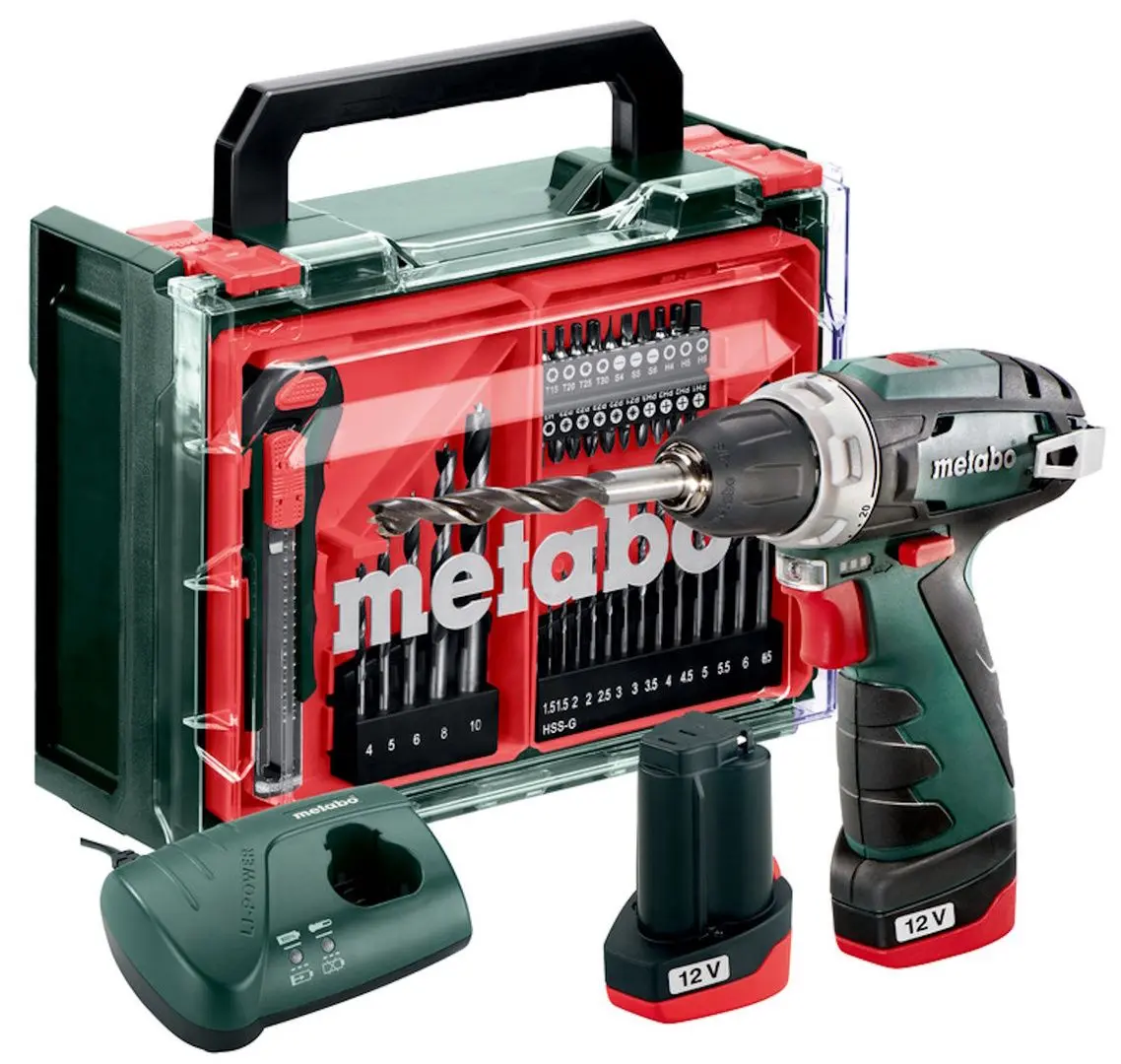 Дрель-шуруповерт аккумуляторный Metabo PowerMaxx BS Basic Set