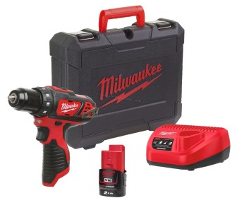 Дрель-шуруповерт аккумуляторная Milwaukee M12 BDD-201C