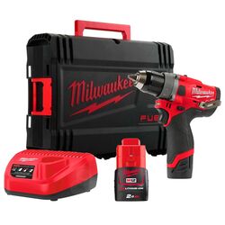 Masina de gaurit si insurubat cu acumulator Milwaukee M12 FDD-202X