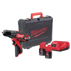 Masina de gaurit si insurubat cu acumulator Milwaukee M12BPDMC-202 (4933499465)