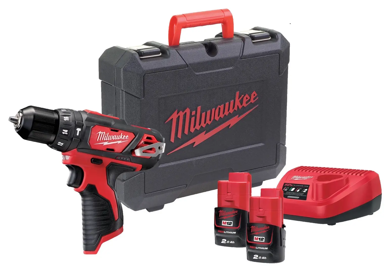 Masina de gaurit si insurubat cu acumulator Milwaukee M12BPDMC-202 (4933499465)