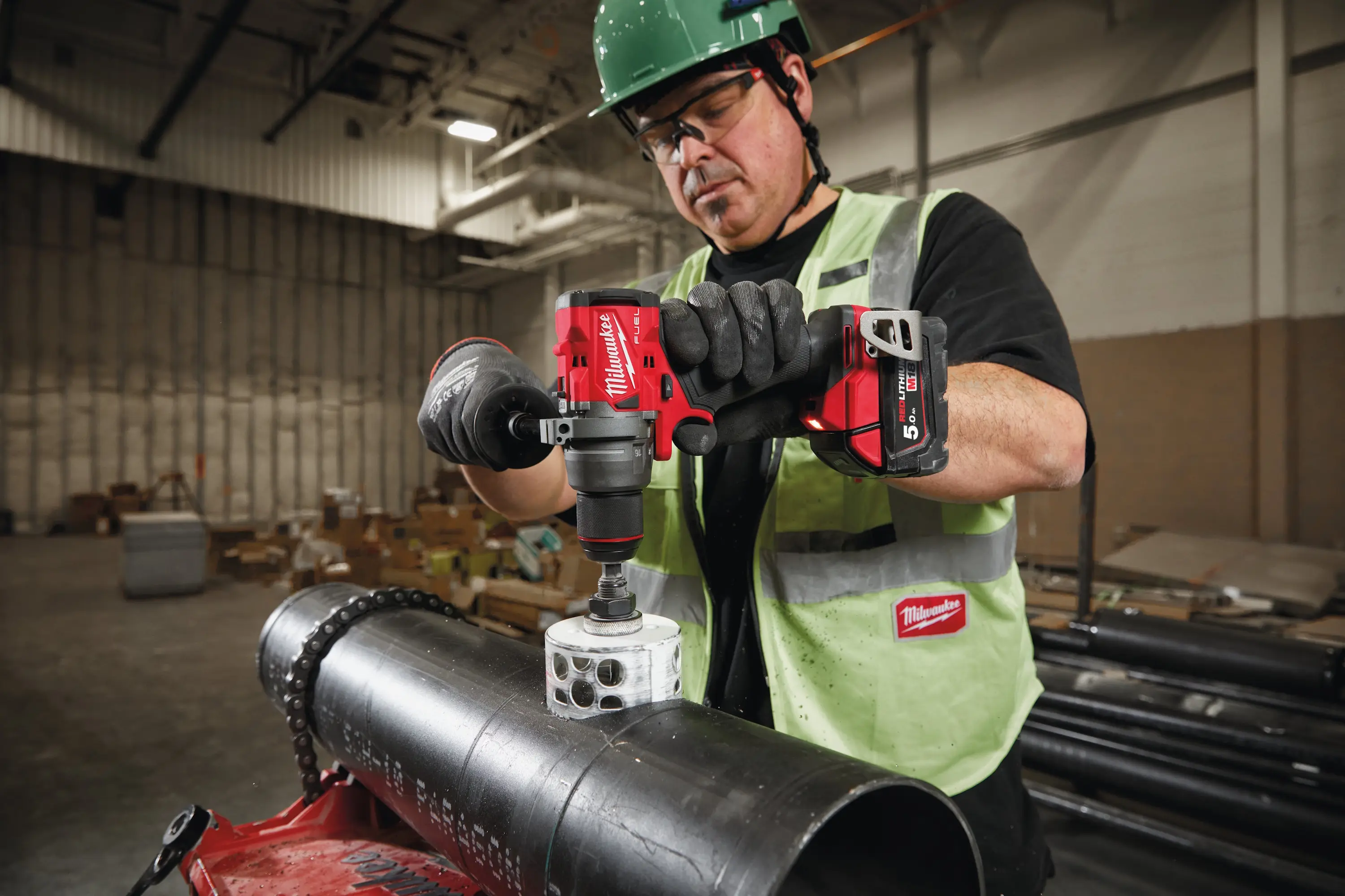 Дрель-шуруповерт аккумуляторная Milwaukee M18 FDD3-0 (4933498059) - 4