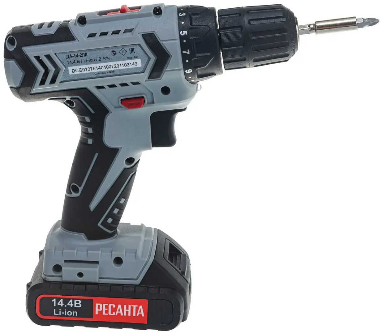 Аккумуляторная дрель-шуруповерт Ресанта ДA-14-2ЛК