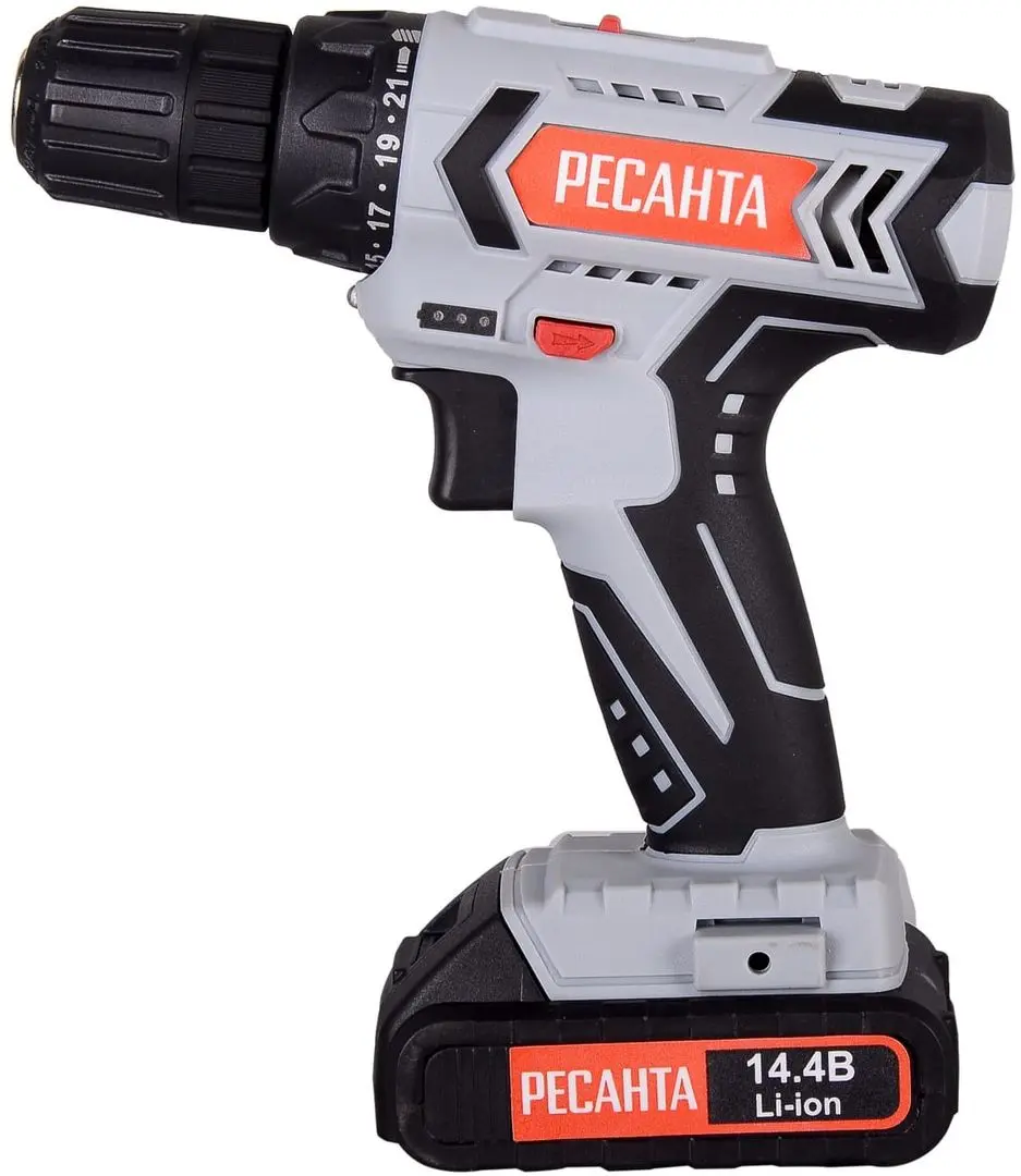 Аккумуляторная дрель-шуруповерт Ресанта ДA-14-2ЛК