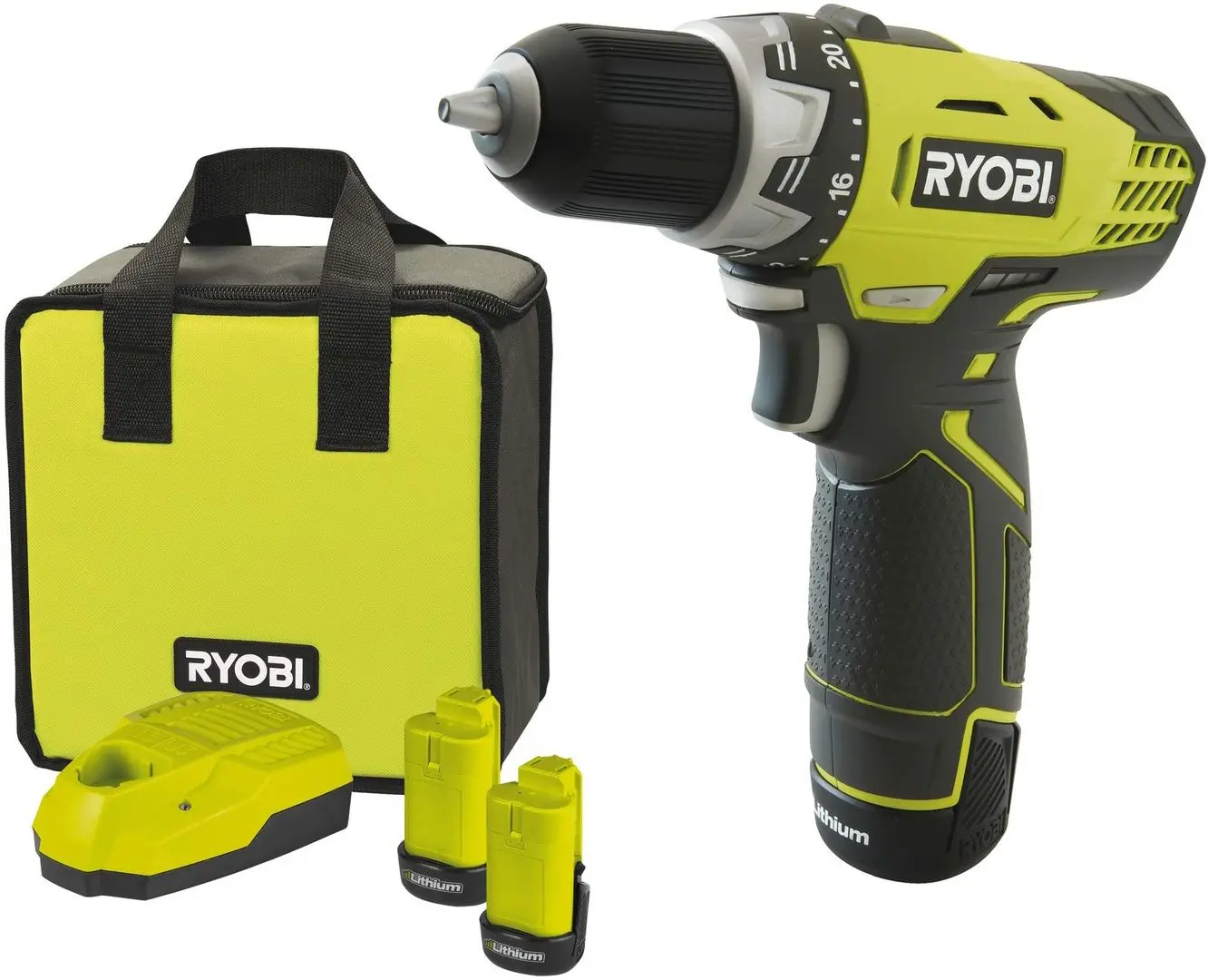 Аккумуляторная дрель-шуруповерт Ryobi RCD12012L Set