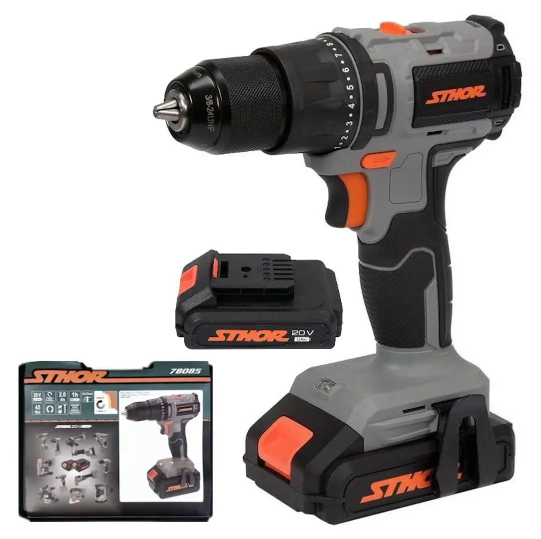 Masina de gaurit si insurubat cu acumulator Sthor 78085