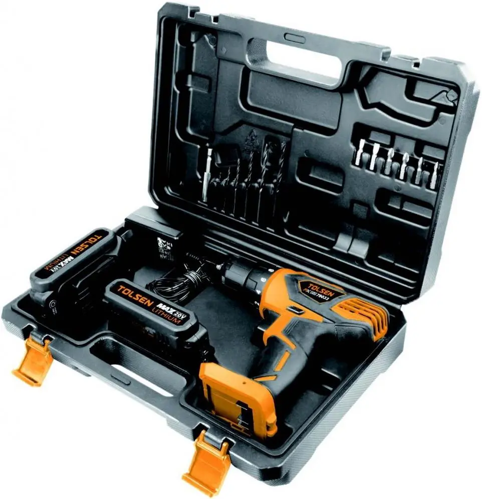 Masina de gaurit si insurubat cu acumulator Tolsen Force Xpress 79033