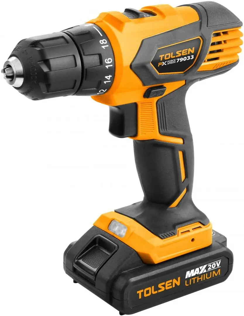Masina de gaurit si insurubat cu acumulator Tolsen Force Xpress 79033