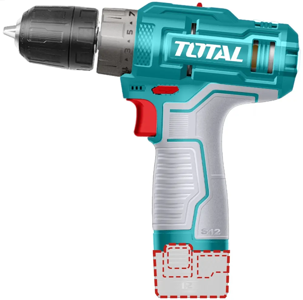 Masina de gaurit si insurubat cu acumulator Total TDLI12202 2x1.5Ah