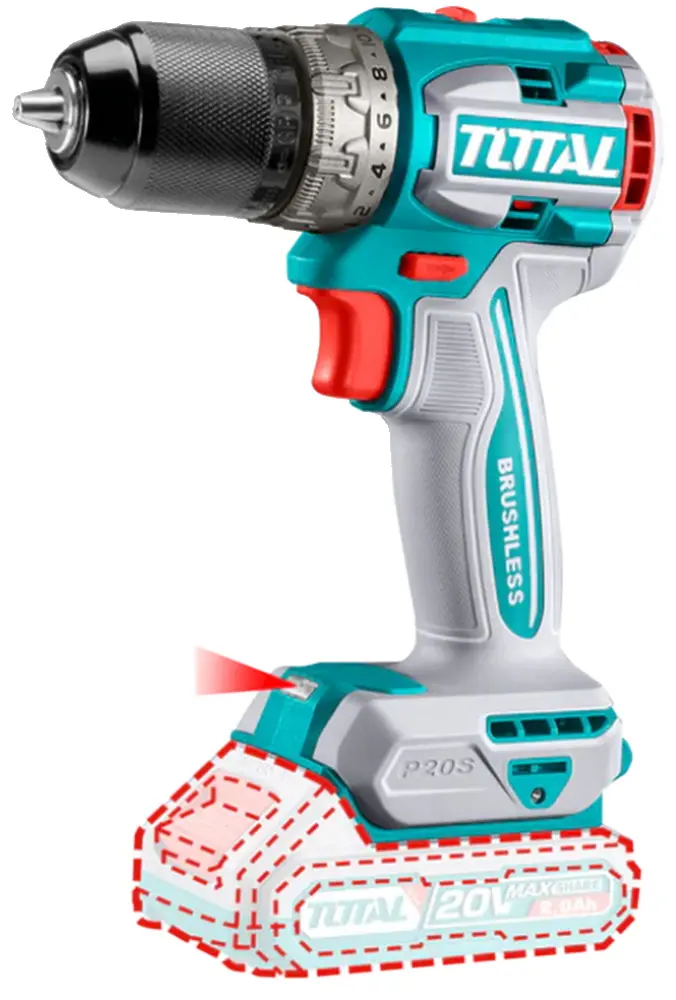 Masina de gaurit si insurubat cu acumulator Total TDLI206021 Solo