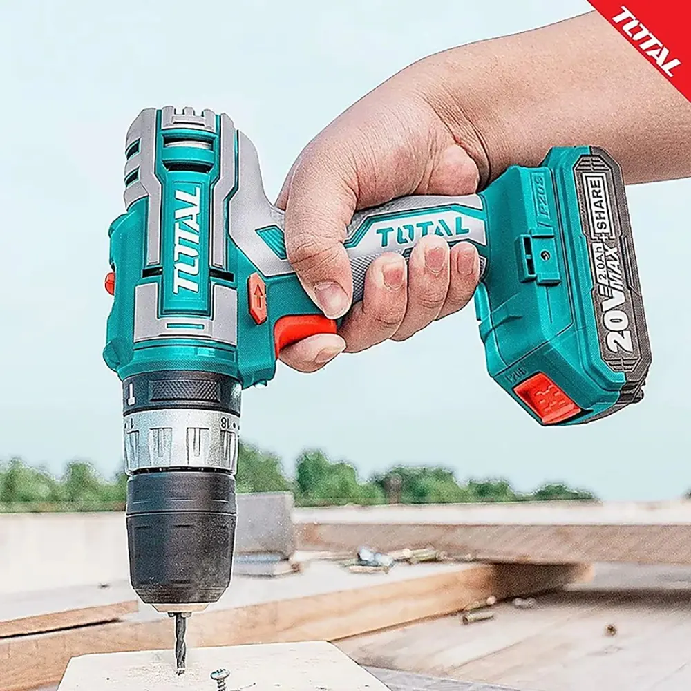 Masina de gaurit si insurubat cu impact si acumulator Total TIDLI20508 2x2.0Ah Set