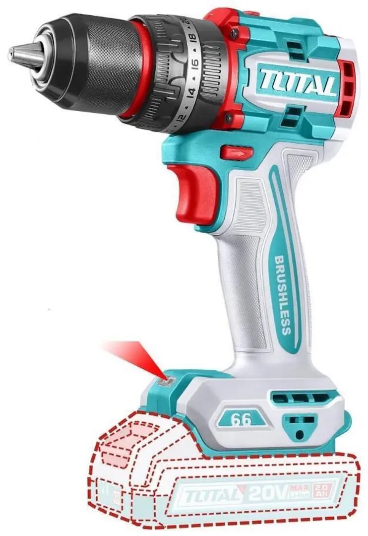 Masina de gaurit si insurubat cu acumulator Total TDLI206681