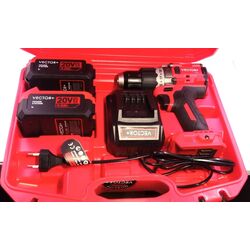 Masina de gaurit si insurubat cu acumulator Vector+ VEB-20250 20V 2x4.0Ah Thumb