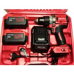 Masina de gaurit si insurubat cu acumulator Vector+ VEB-20250 20V 2x4.0Ah Thumb