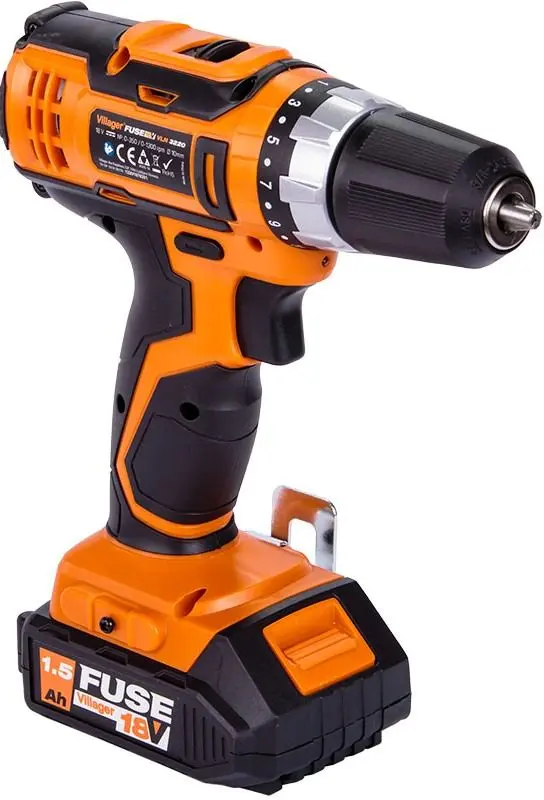 Дрель Villager Fuse VLN 3220-2BSC