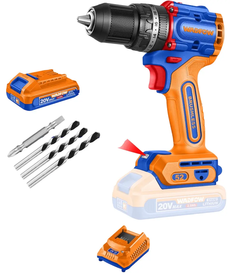 Masina de gaurit si insurubat cu acumulator Wadfow WCDP5282