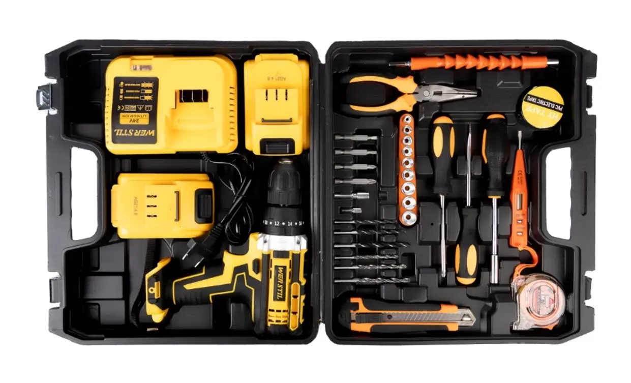 Ударная дрель Werstil AG21.4.B + 2xBattery + 30 ACC