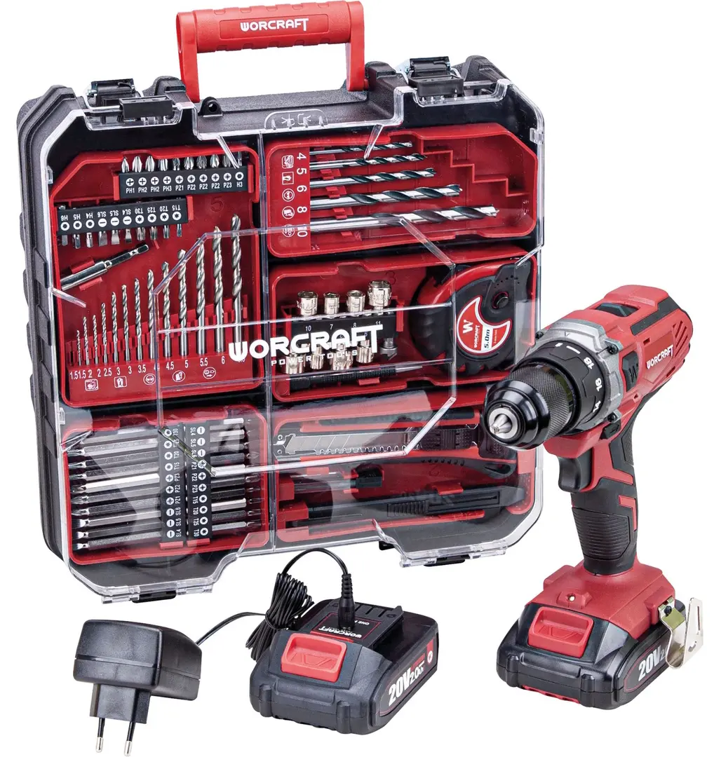 Дрель-шуруповерт аккумуляторная Worcraft CD-S20LiWT