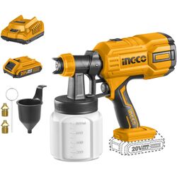 Pistol de vopsit cu acumulator Ingco CSGLI20406