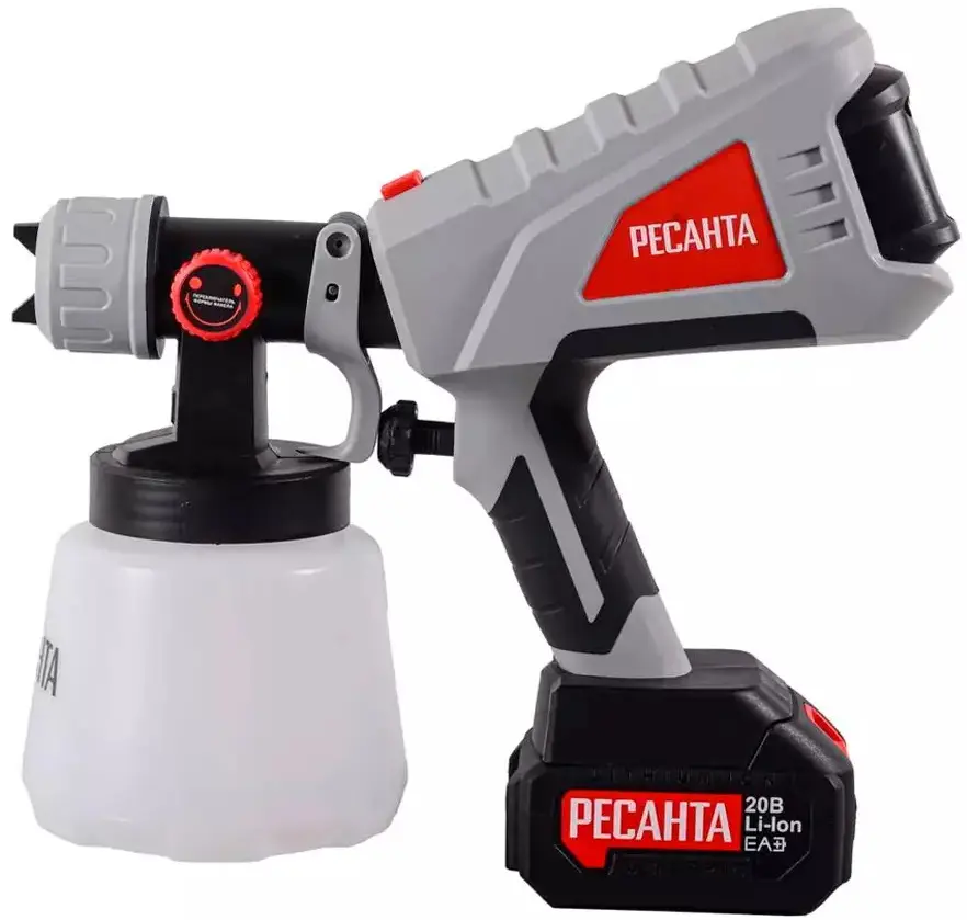 Pistol de vopsit cu acumulator Ресанта АКП-20Li