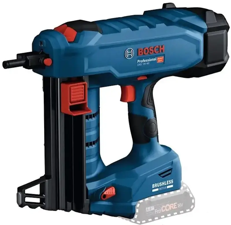Аккумуляторный гвоздезабивной пистолет Bosch GNB 18V-40 Solo (06019L7004)