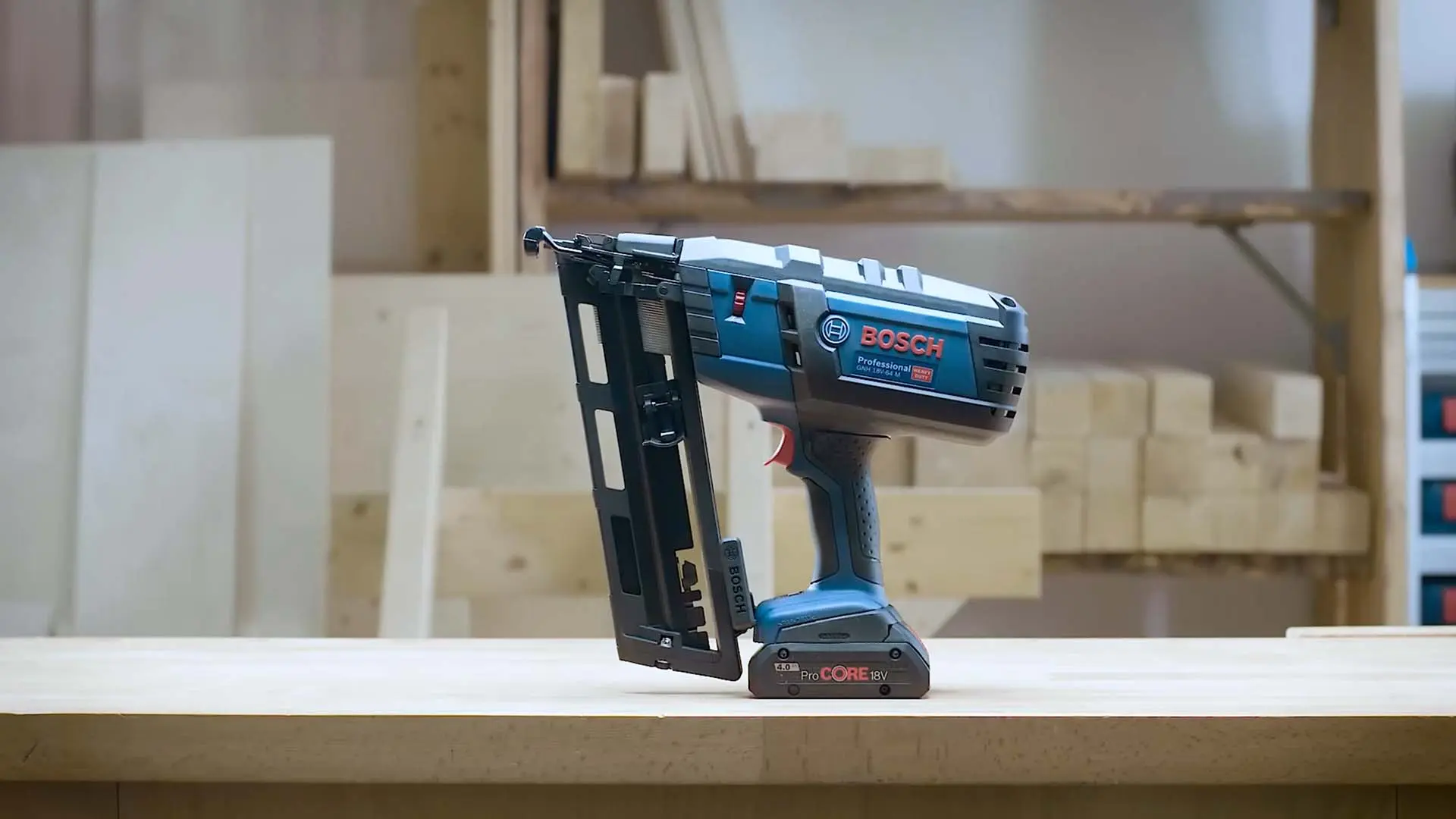 Аккумуляторный гвоздезабивной пистолет Bosch Professional GNH 18V-64 M Solo