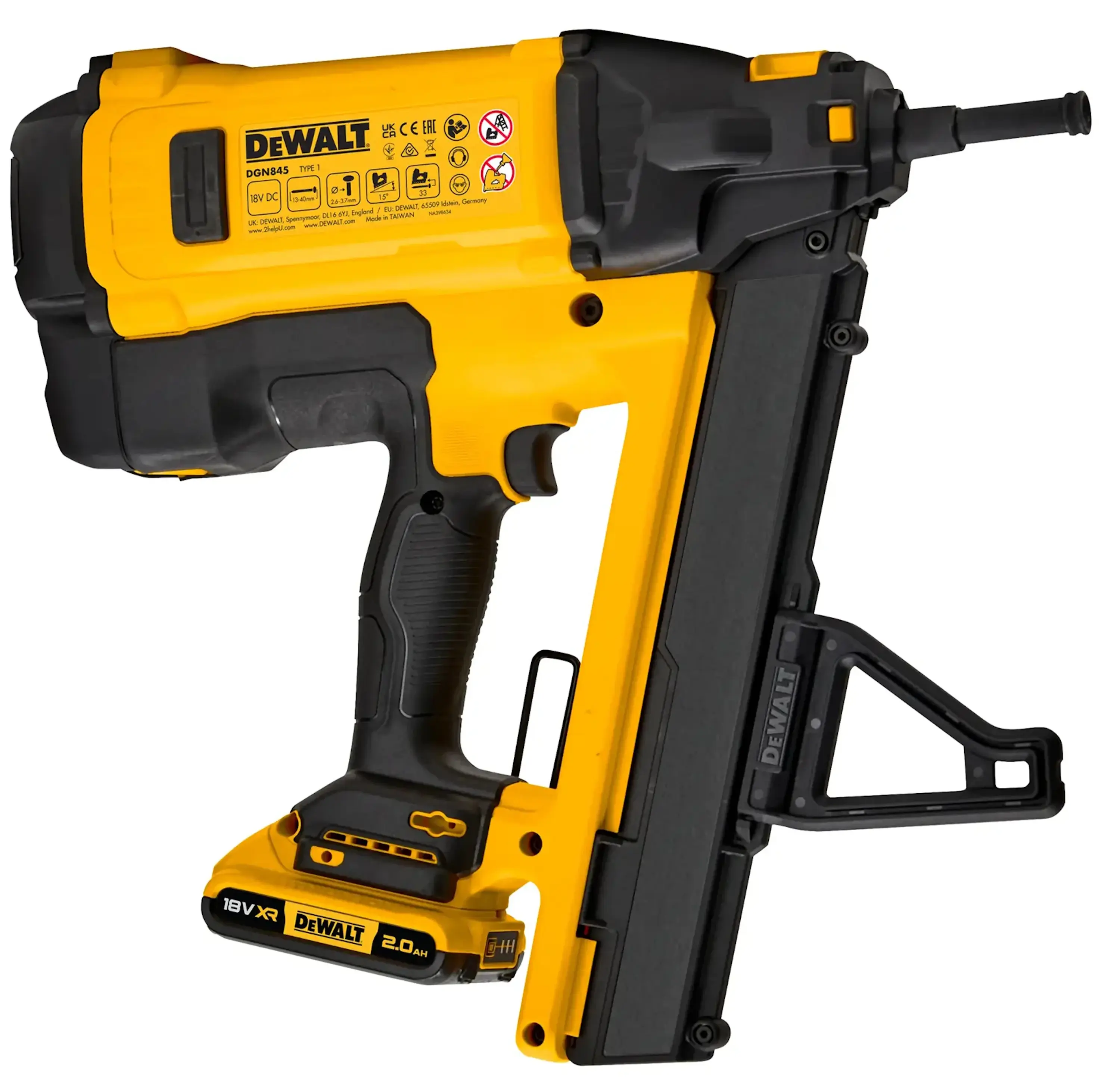 Степлер аккумуляторный Dewalt DGN845D1-QW - 2
