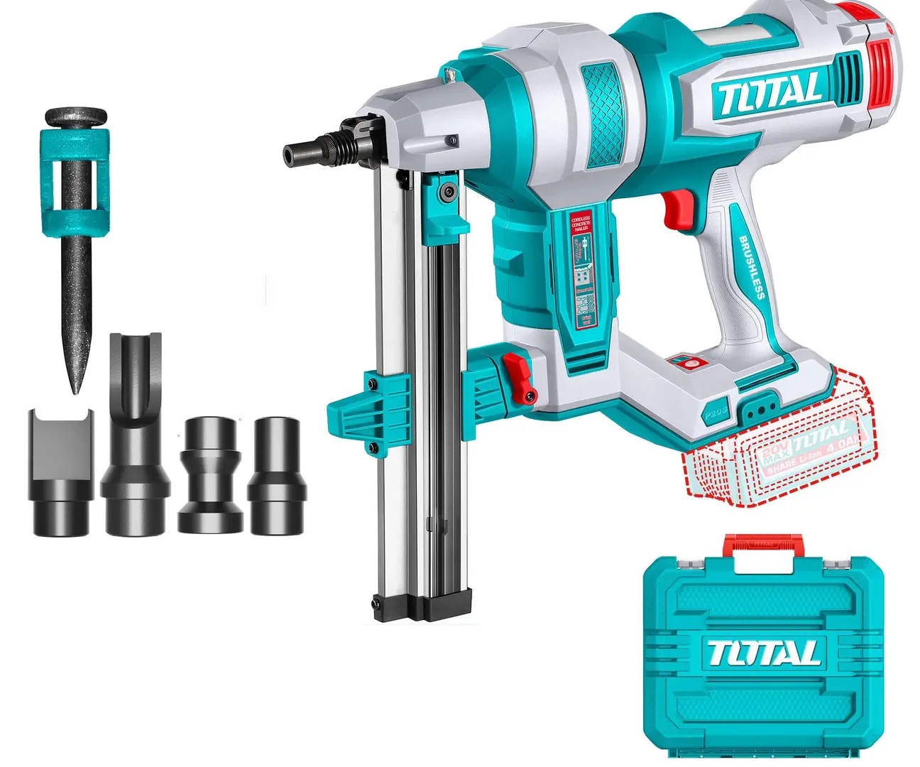 Аккумуляторный гвоздезабивной пистолет Total TCNLI9005