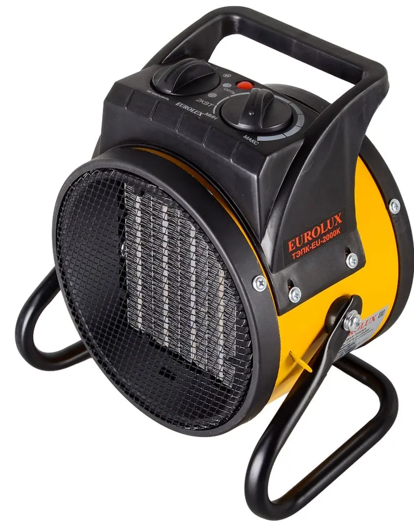 Тепловая пушка Eurolux ТЭПК-EU-2000K (Black/Yellow)