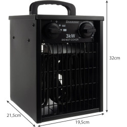 Aeroterma electrica Kaminer 24361 (Black) Thumb