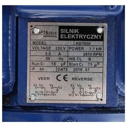 Электродвигатель Kraft&Dele KD1800 (Blue) Thumb